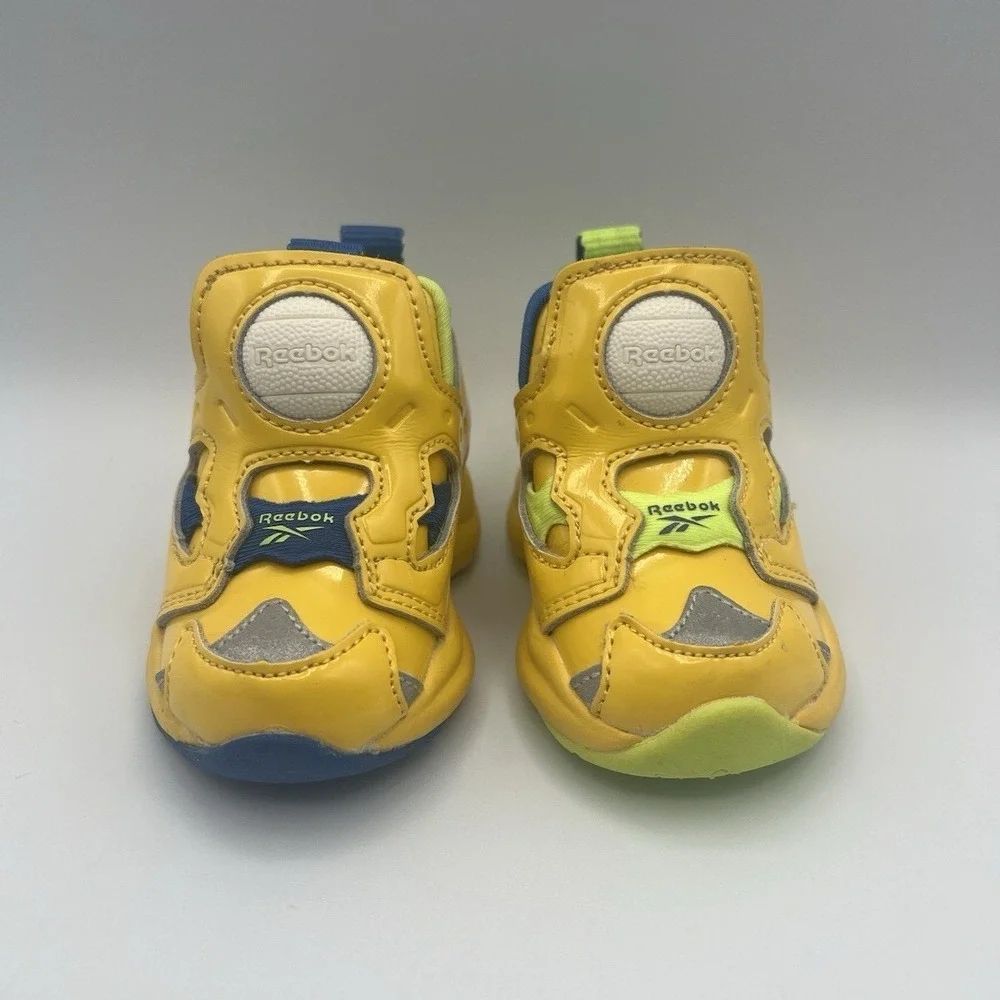 Reebok‎ Instapump Fury x Minions Yellow Slip On Shoes - Baby Toddler Size 2 NEW